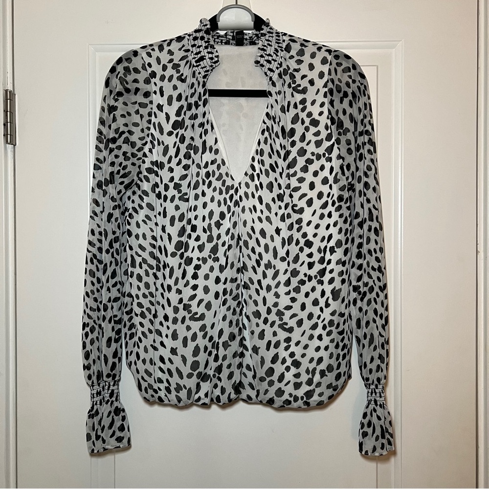 Express Leopard Print Top Size L